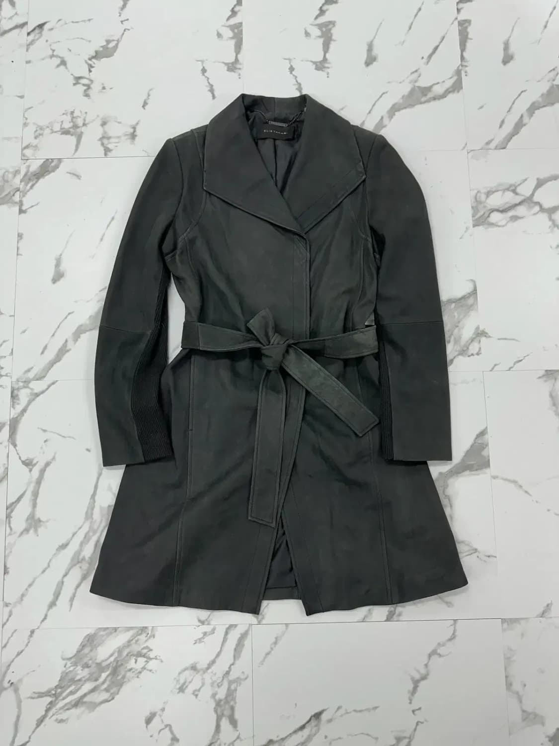 Elie Tahari 엘리타하리 레더 코트 상품이미지1