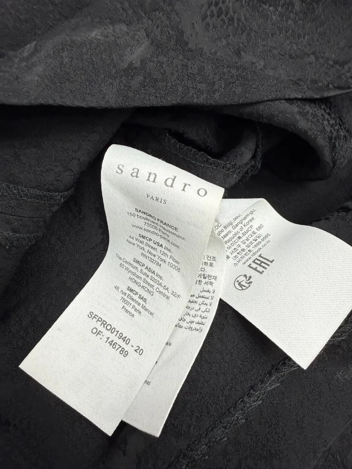 산드로 블랙 원피스 상품이미지4