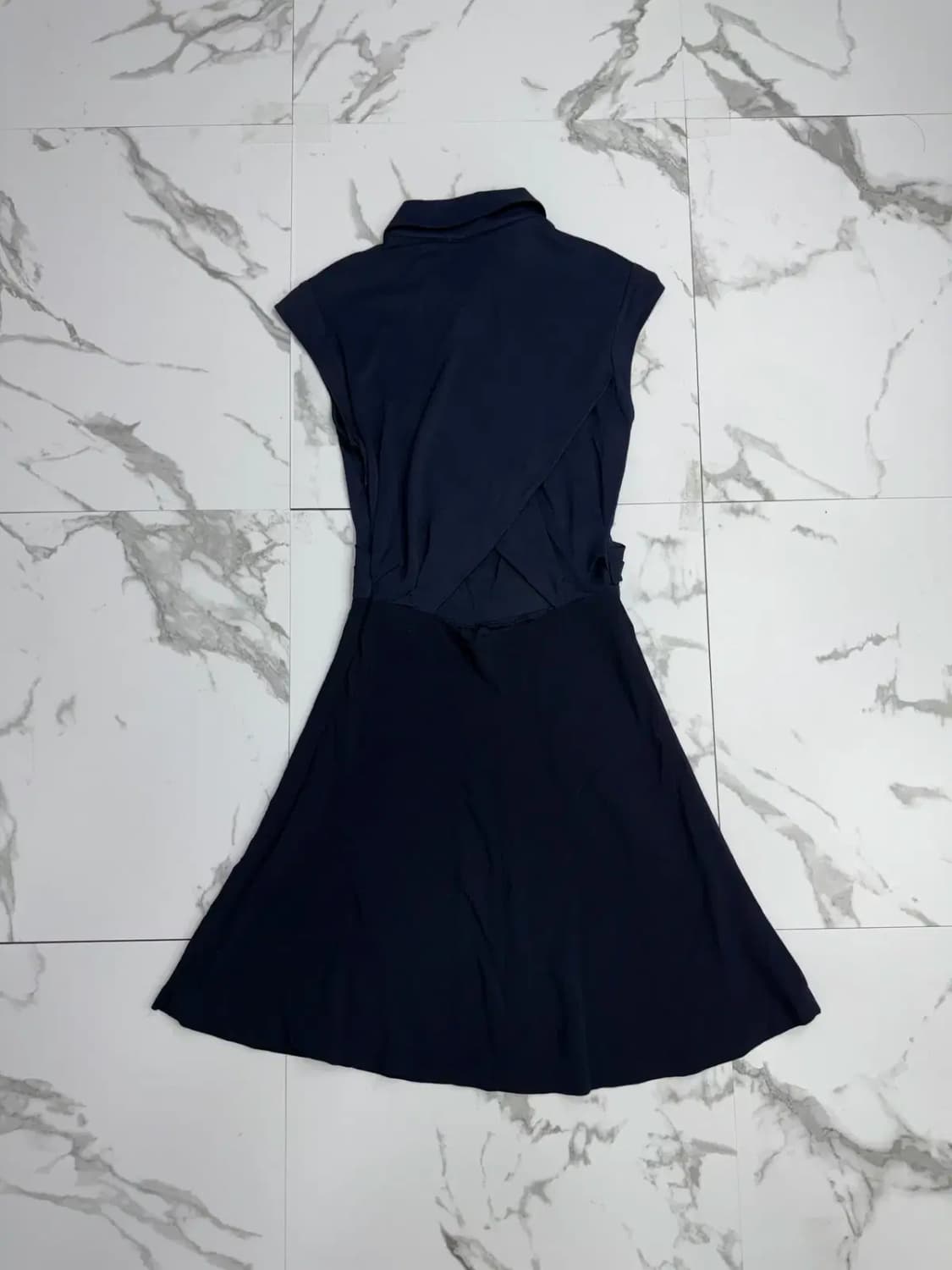 산드로 네이비 민소매 원피스 상품이미지2