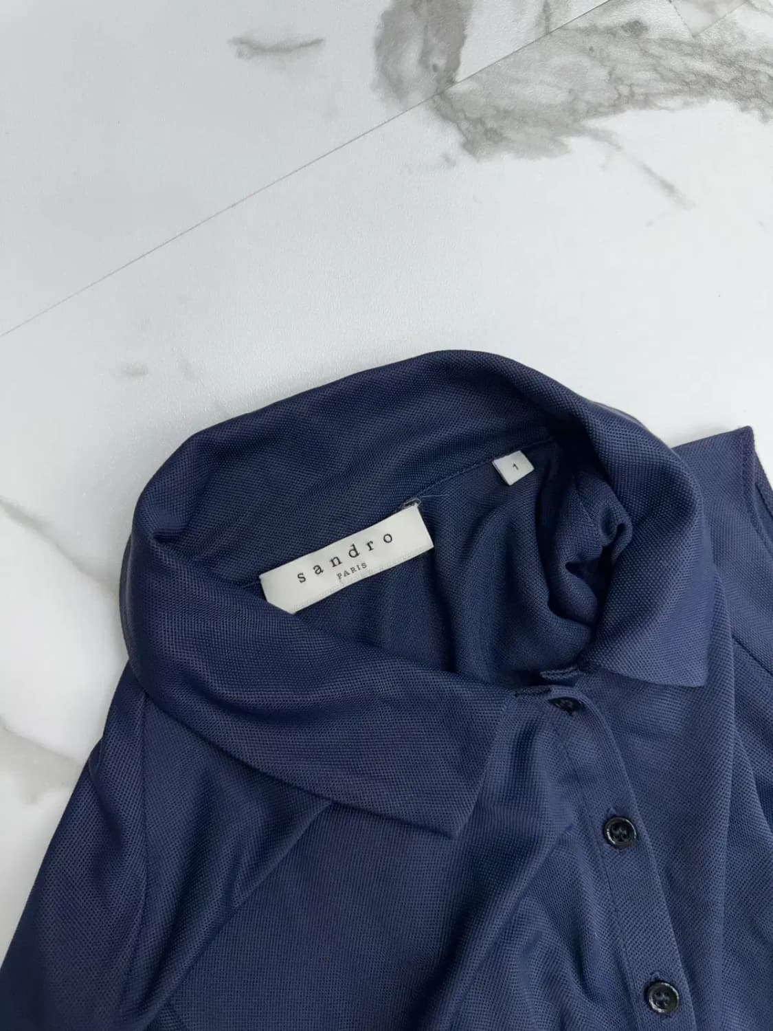 산드로 네이비 민소매 원피스 상품이미지3