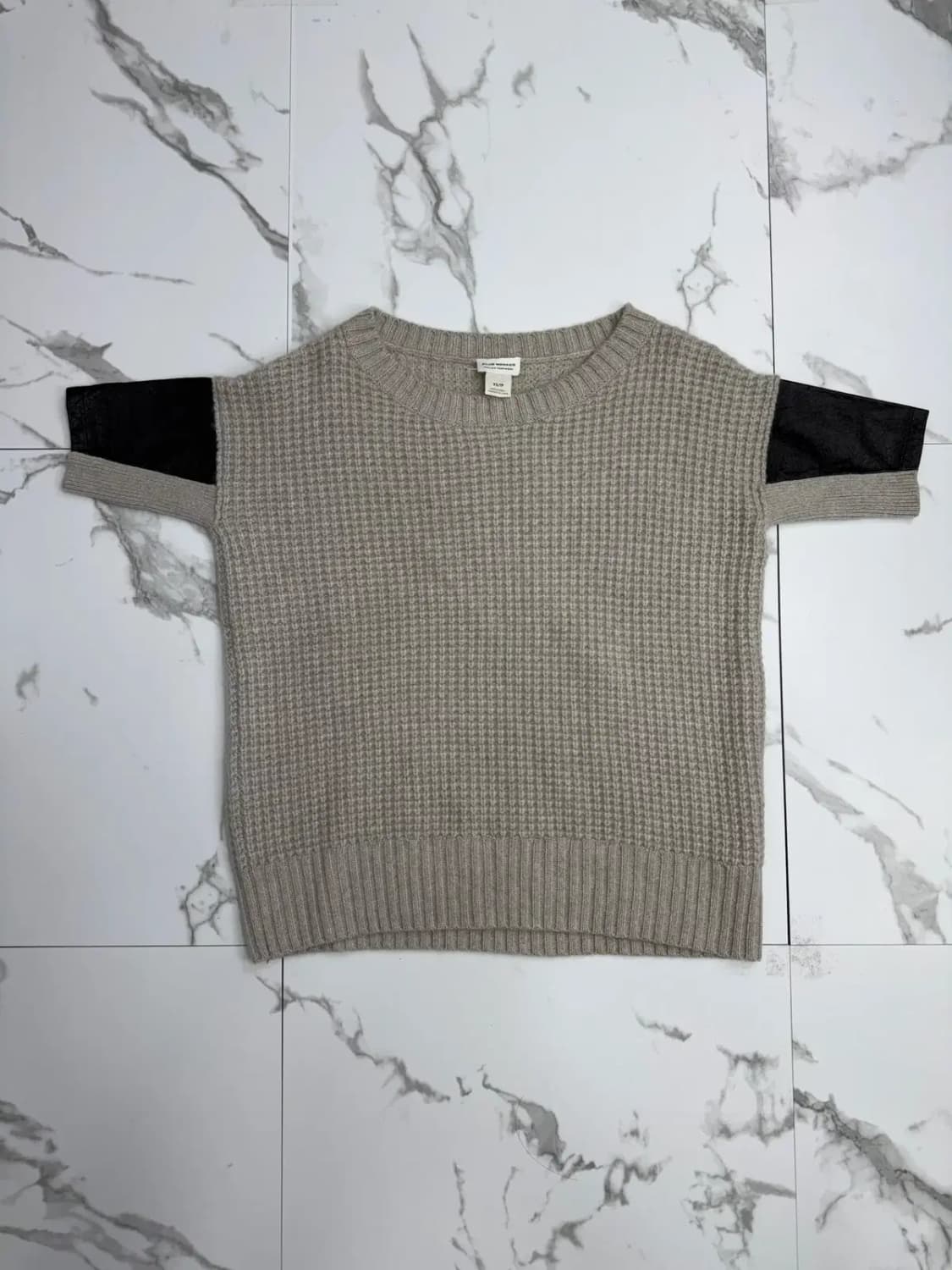 클럽모나코 레더 디테일 캐시미어 100% 상품이미지1