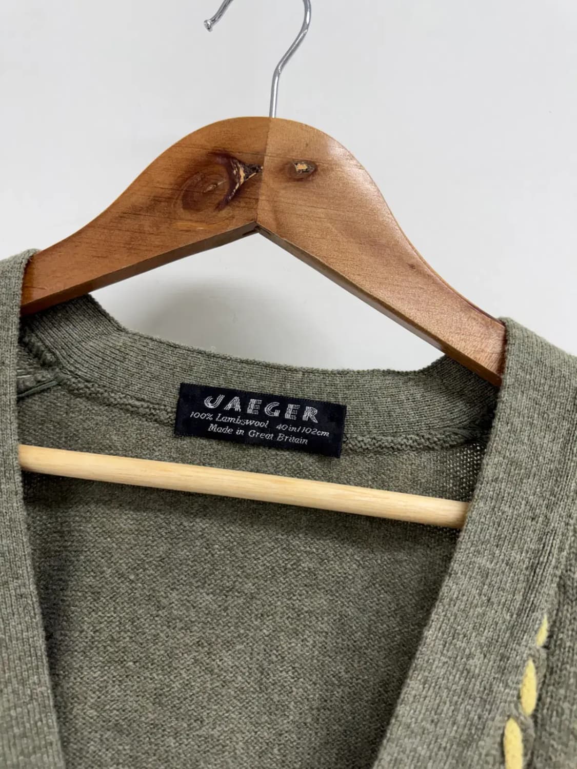 Jaeger 램스울 케이블 가디건 상품이미지3