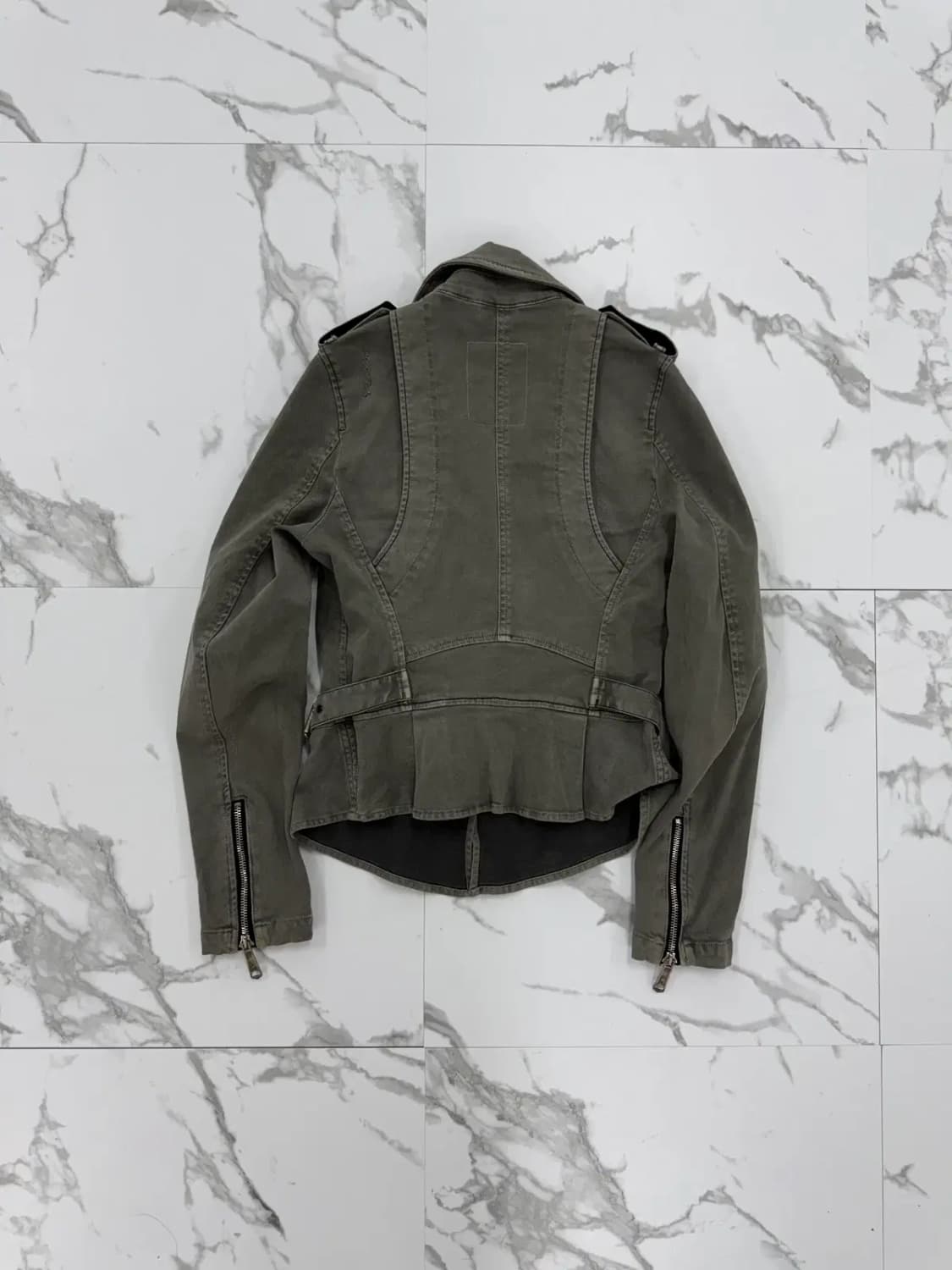 디젤 워시드 코튼 라이더 자켓 상품이미지2