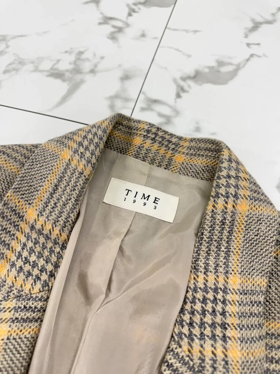 타임 1993 체크 오버핏 자켓 상품이미지3