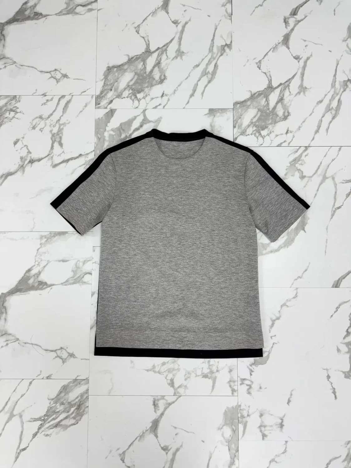 시스템옴므 배색 반팔 티셔츠 상품이미지1