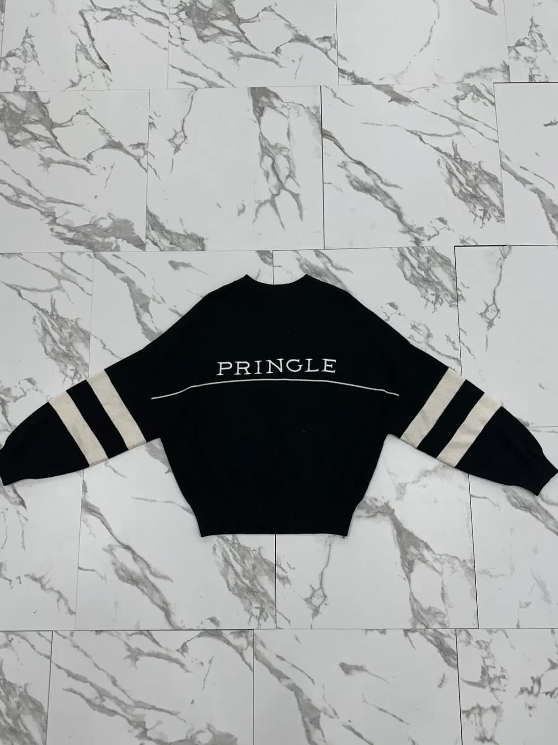 프링글 오브 스코틀랜드 X H&M 로고 자수 니트 상품이미지1