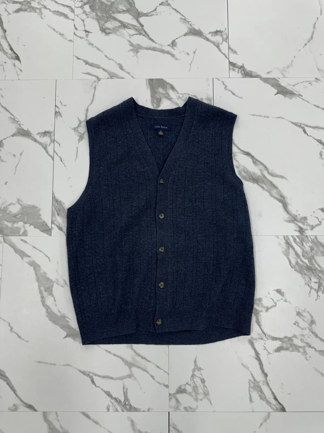 클럽룸 램스울 가디건 베스트 상품이미지1