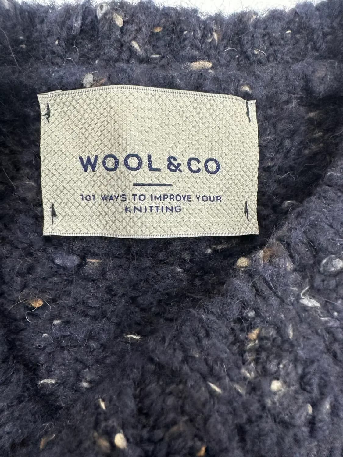 시리즈 울앤코 네이비 니트 상품이미지3