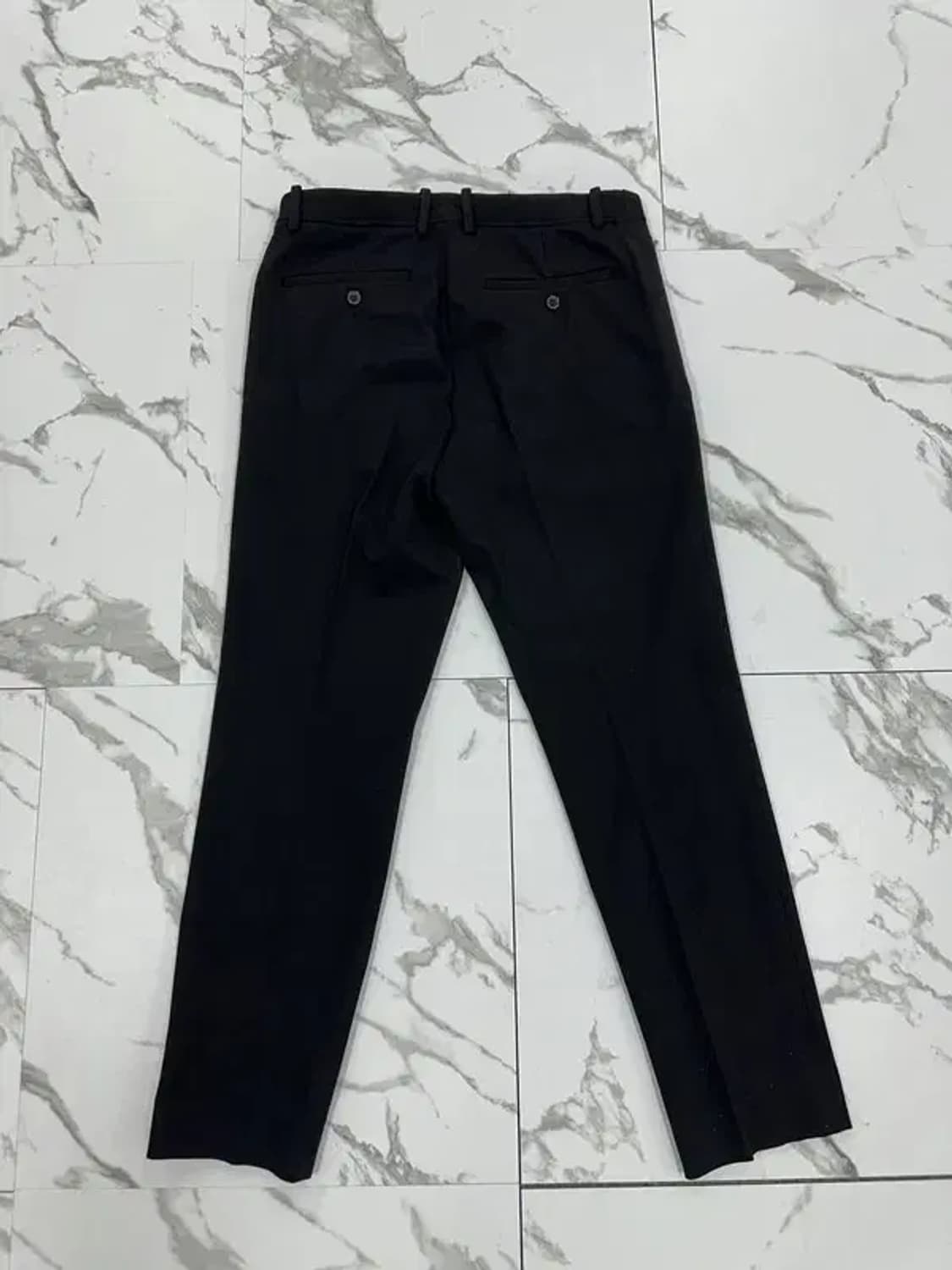 솔리드옴므 블랙 지퍼 디테일 슬랙스 상품이미지2