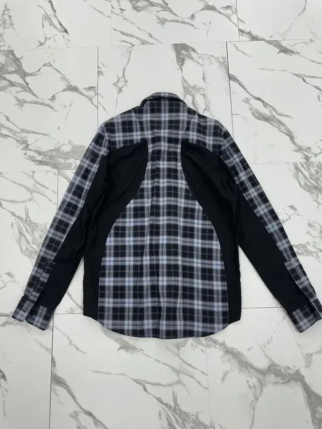 지방시 체크 배색 셔츠 상품이미지2