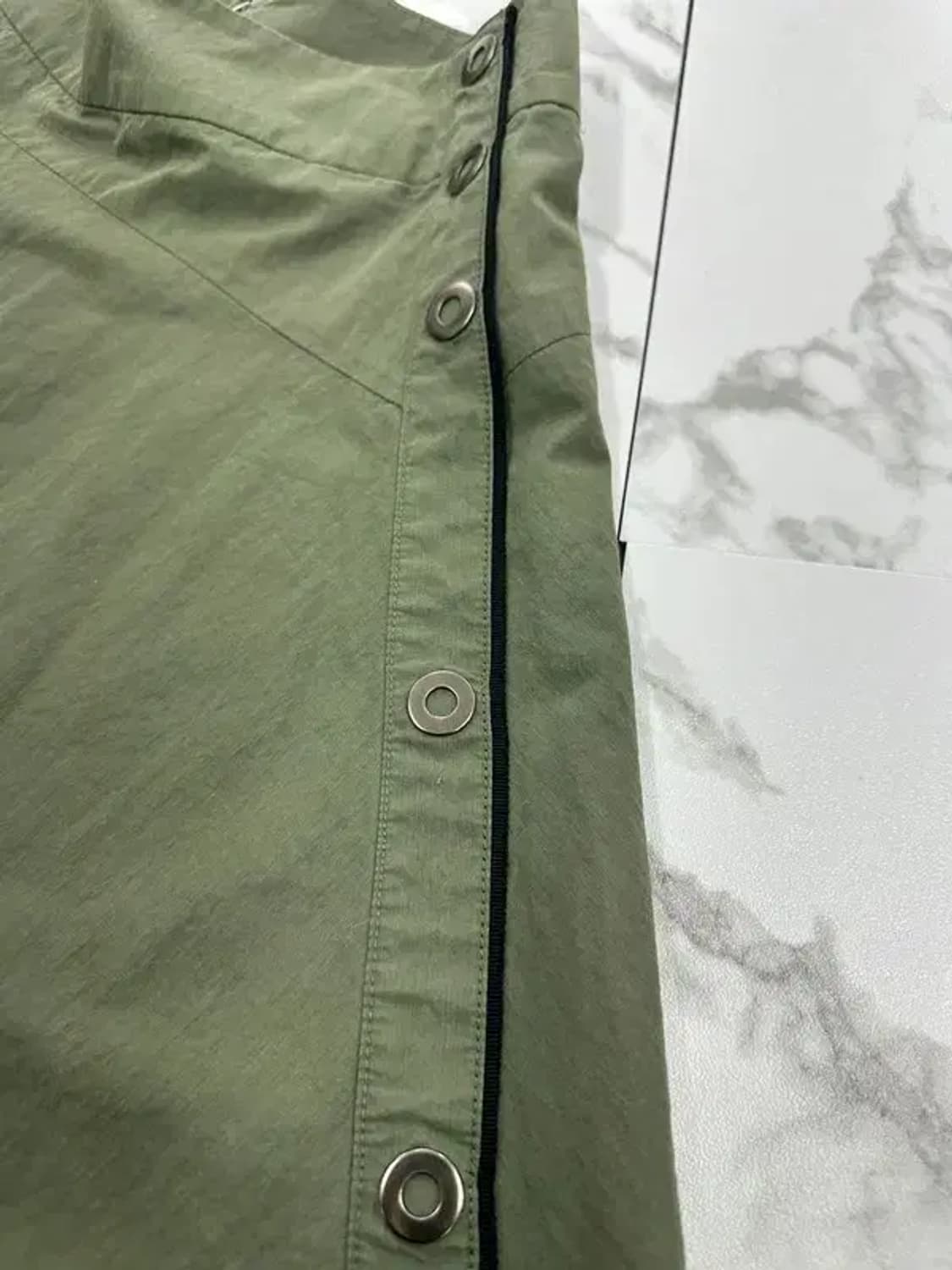 미샤 카키 디테일 스커트 상품이미지3