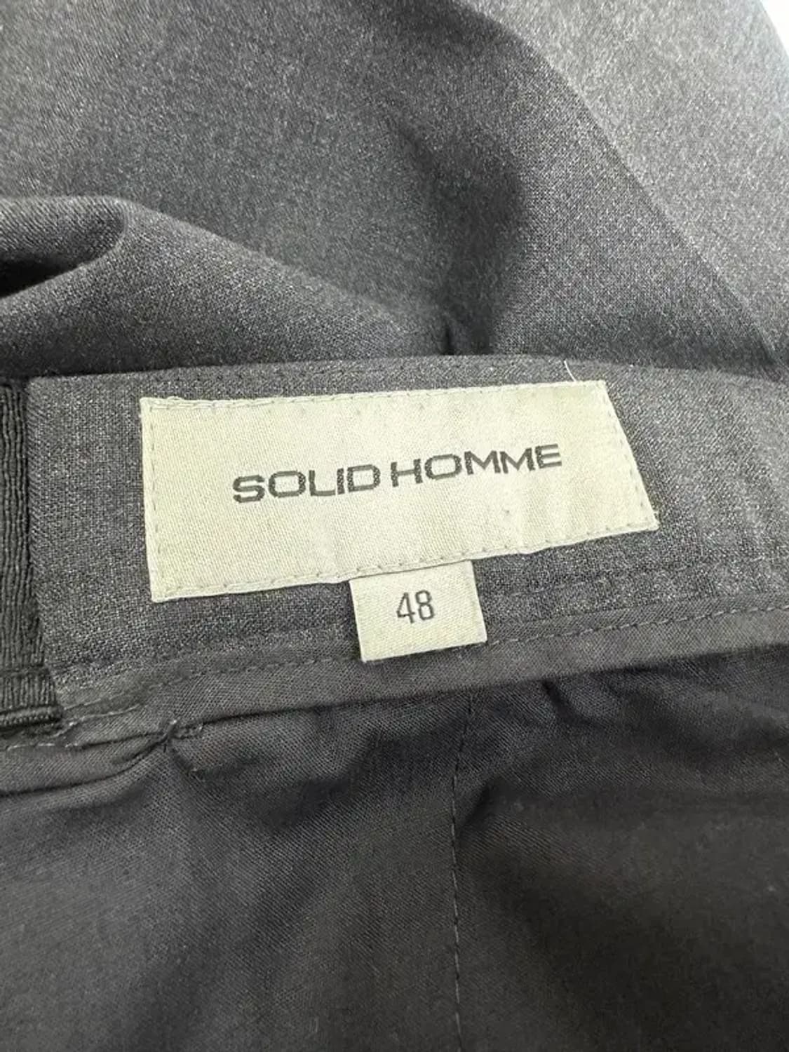 솔리드옴므 차콜 밑단 지퍼 슬랙스 상품이미지4