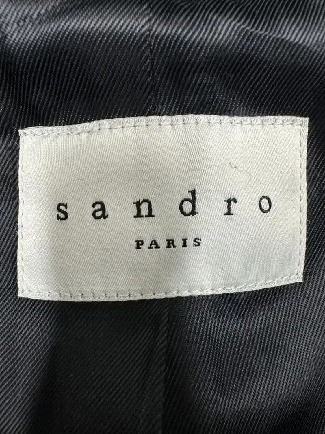 산드로 레더 트리밍 코트 상품이미지4