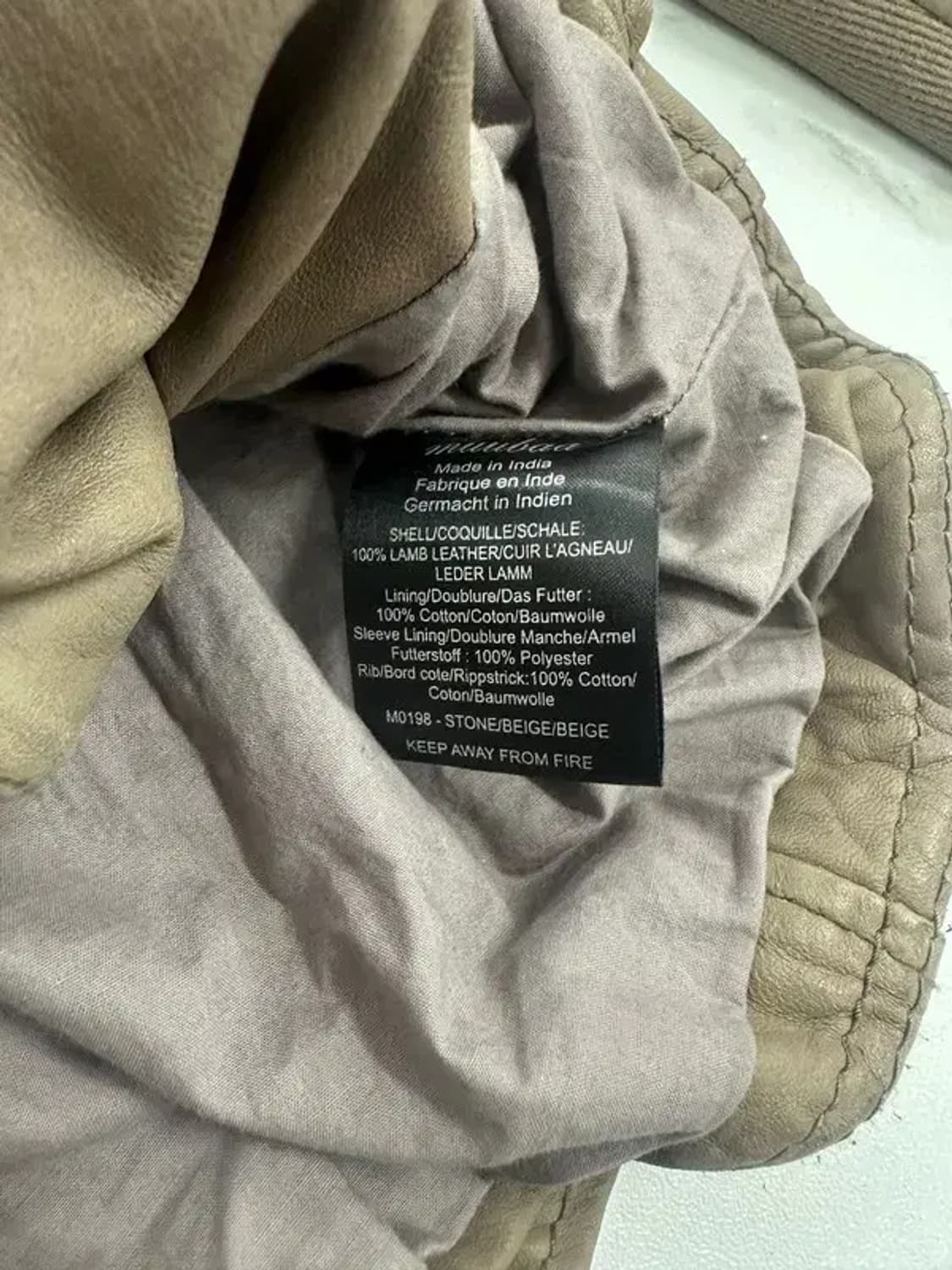 MUUBA 무바 베이지 라이더자켓 상품이미지6