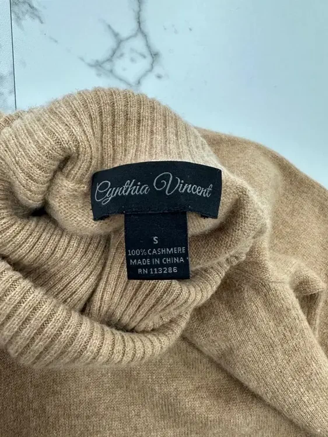 캐시미어 100% 목폴라 니트 상품이미지3