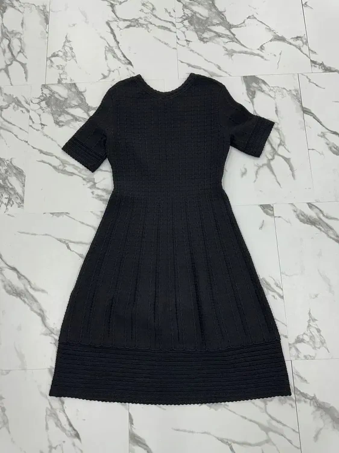 SJSJ 블랙 패턴 원피스 상품이미지2