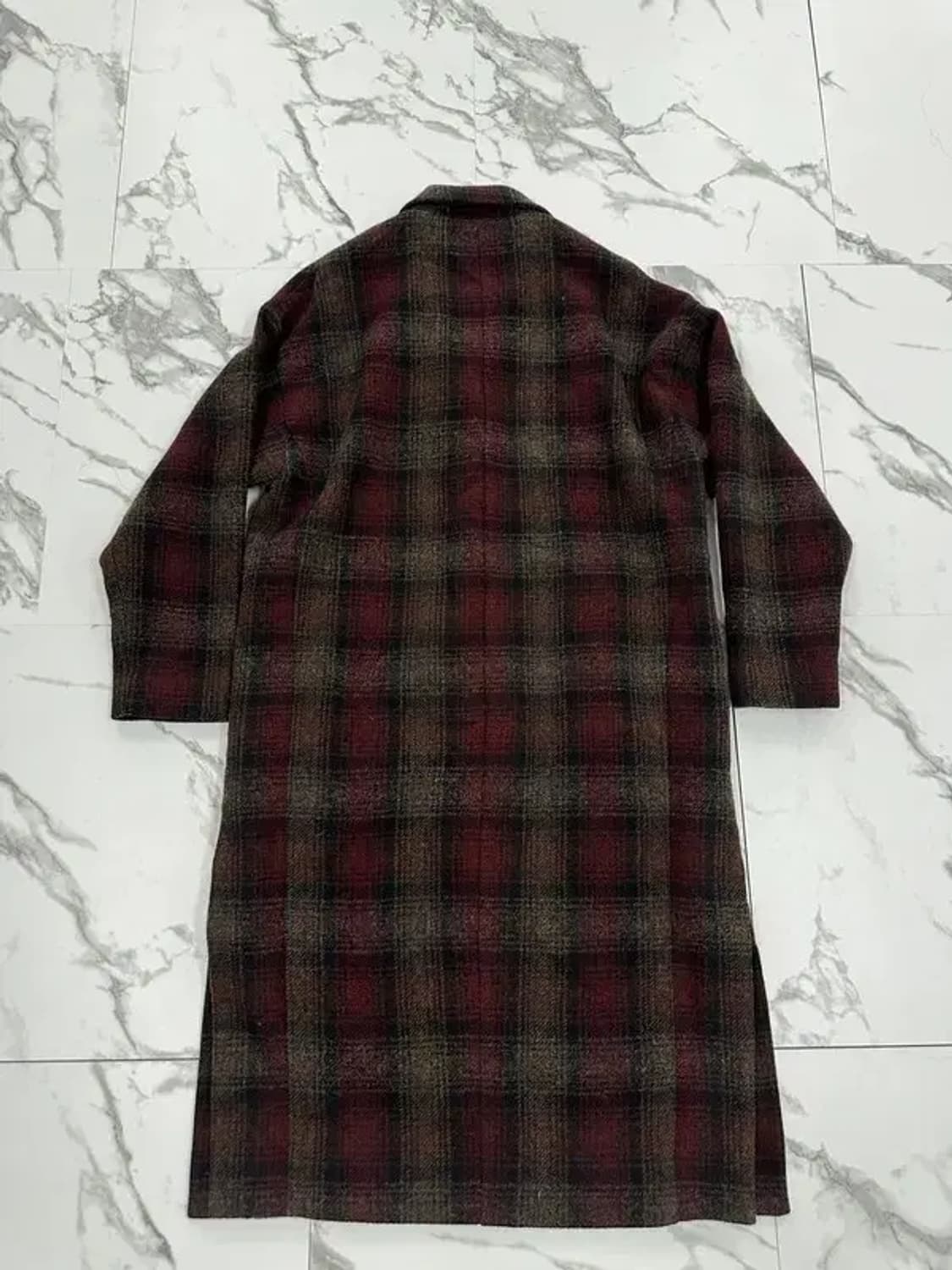 비이커 체크 코트 상품이미지2