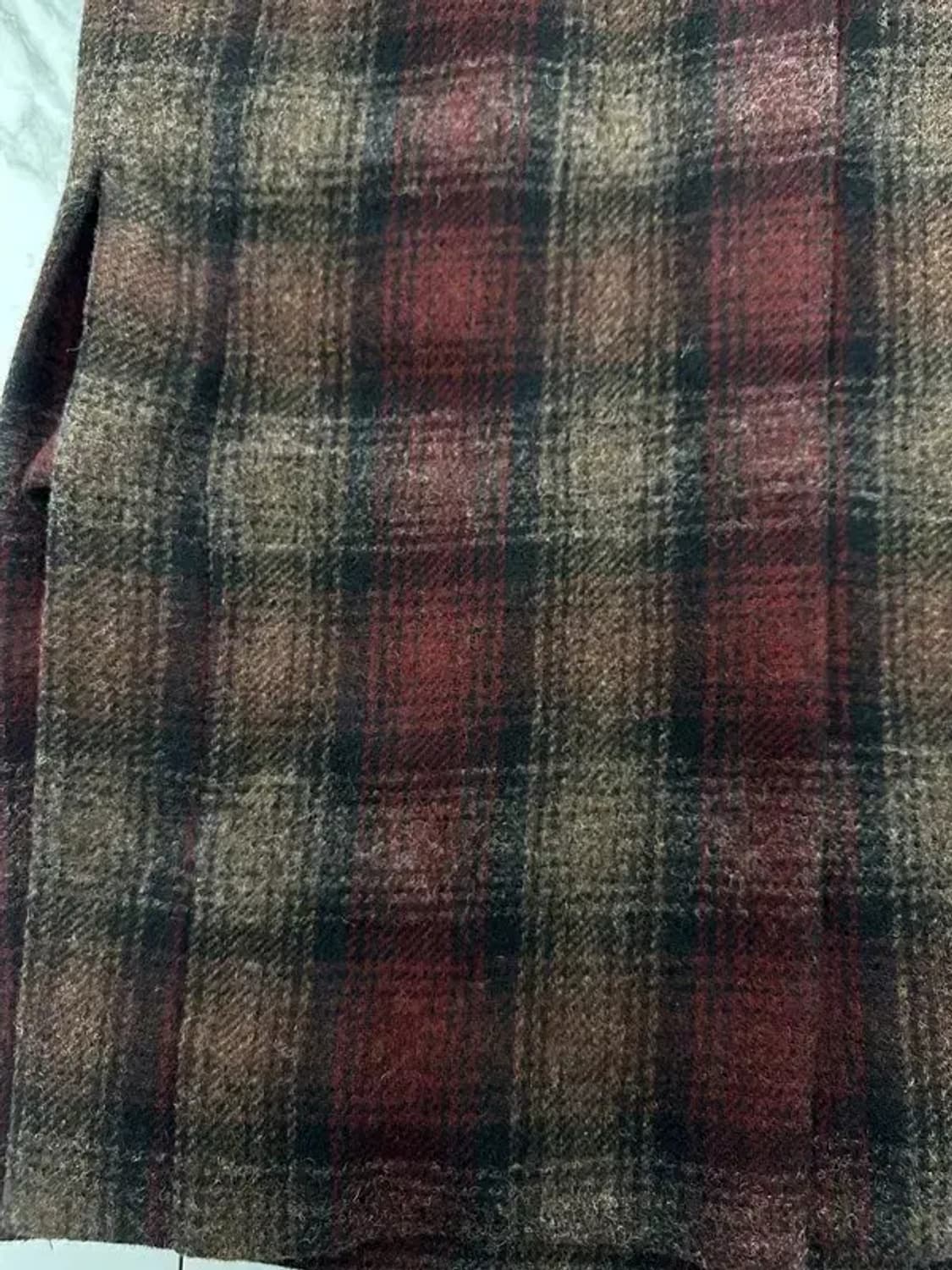 비이커 체크 코트 상품이미지3