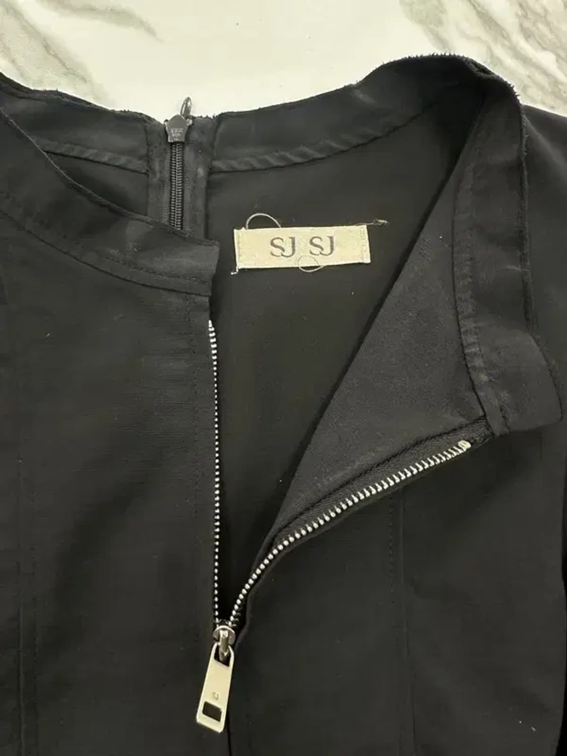 SJSJ 블랙 지퍼 원피스 상품이미지3