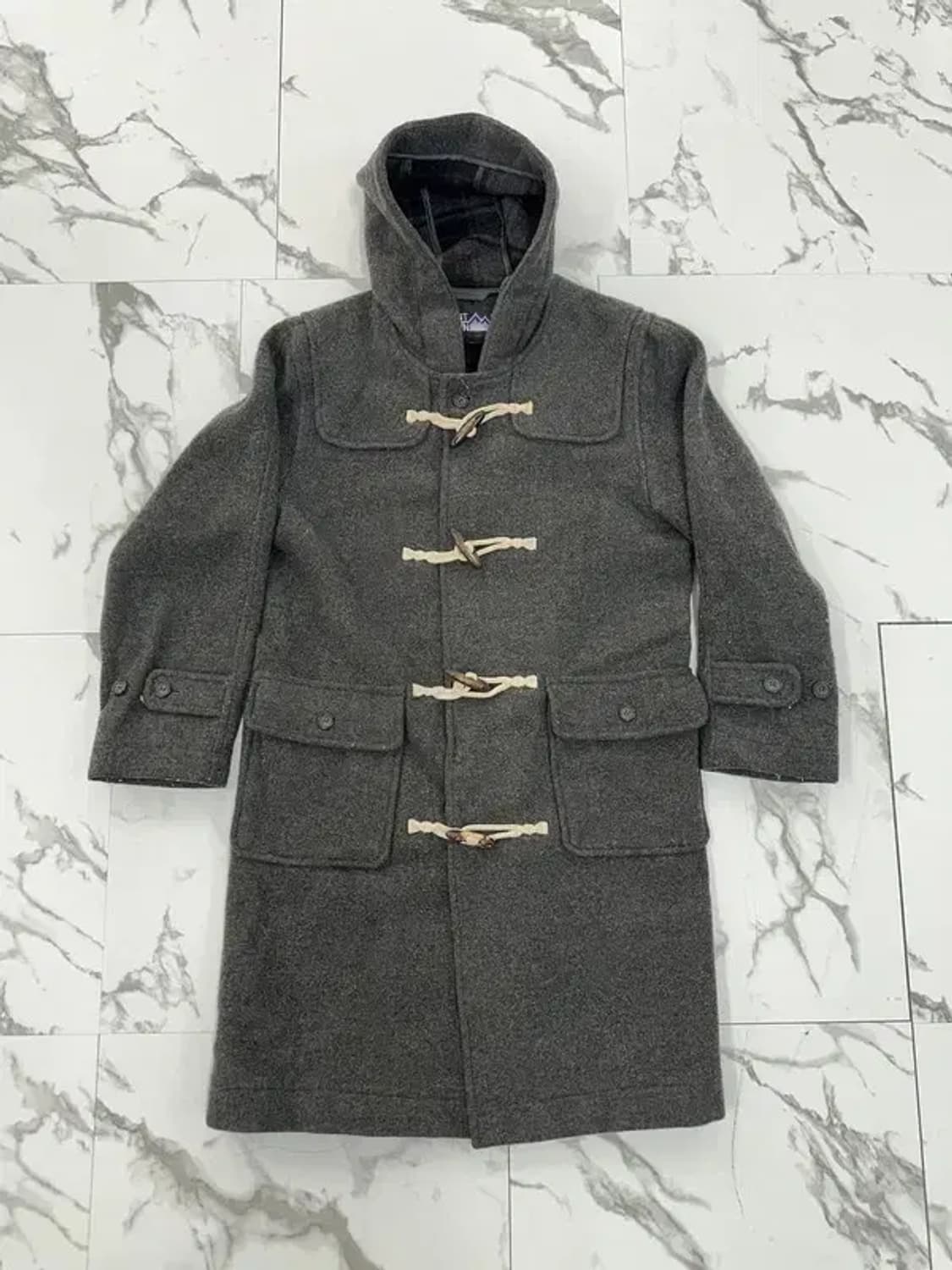 퍼스트다운 그레이 더플 코트 상품이미지1