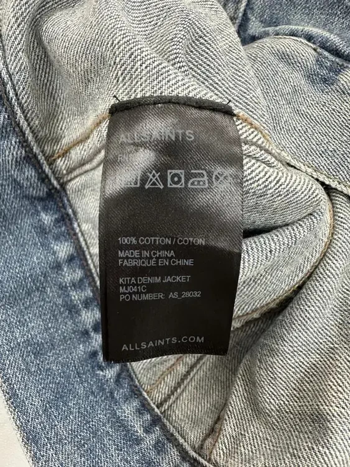 올세인츠 디스 디테일 데님 자켓 상품이미지4