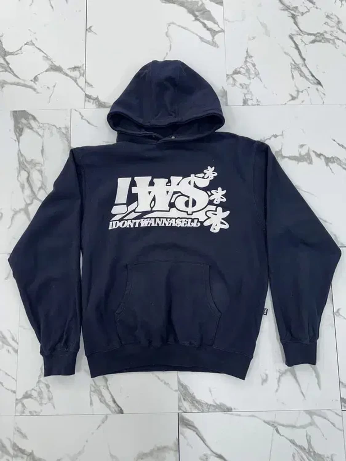 돈워너셀 네이비 후드티 상품이미지1