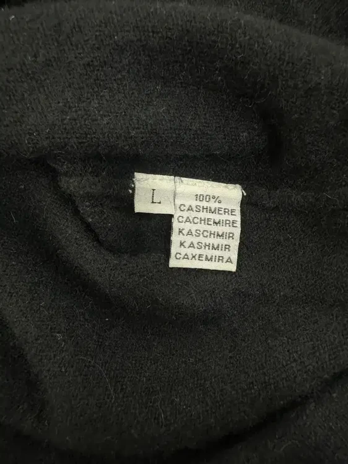 빈티지 캐시미어 100% 블랙 가디건 상품이미지5