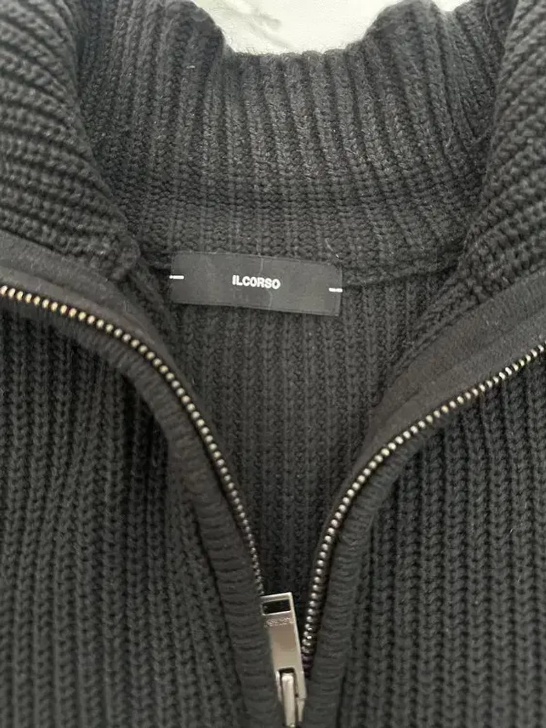 일꼬르소 모크넥 반집업 니트 상품이미지4