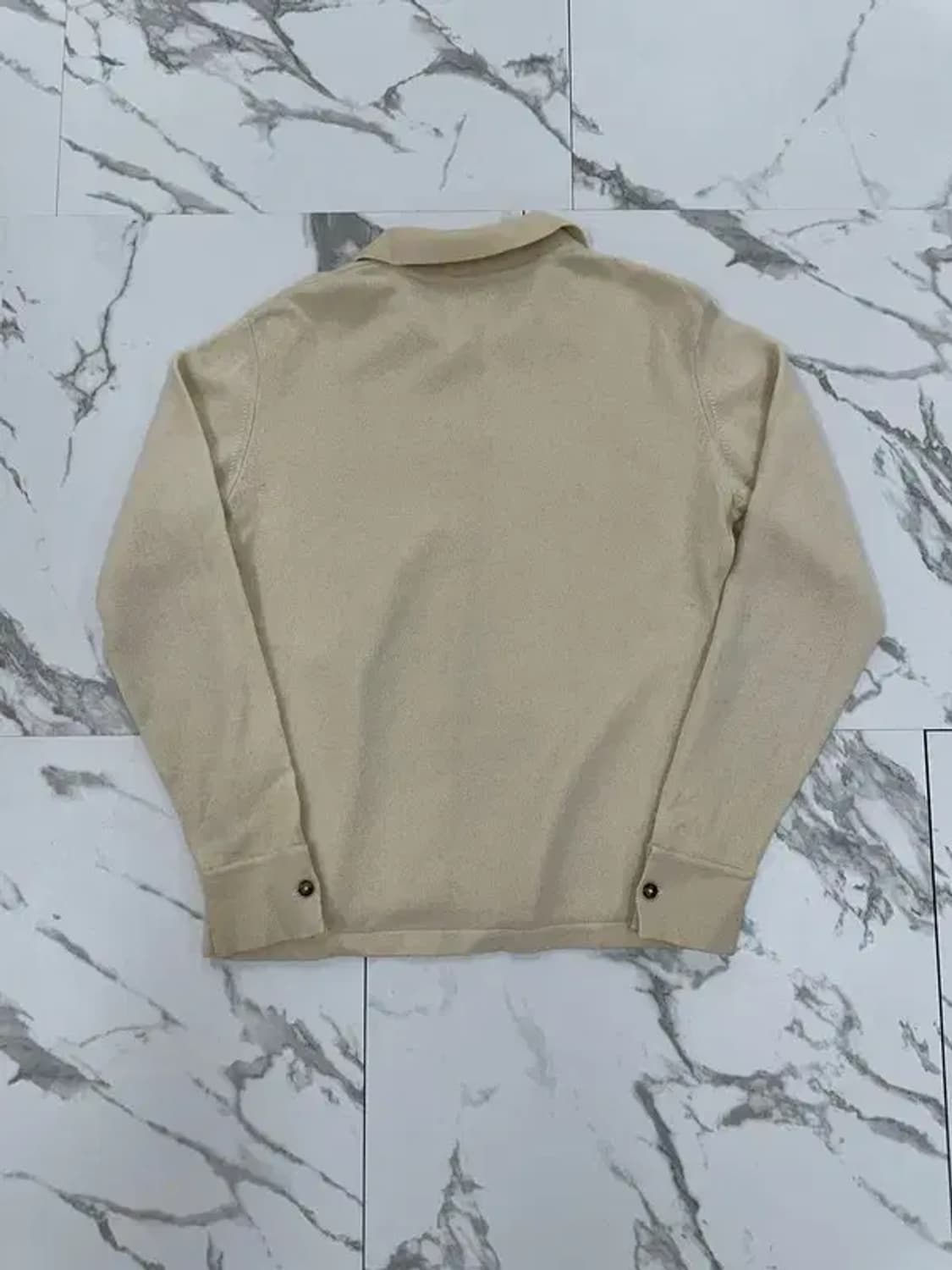 빈티지 캐시미어 100% 아이보리 가디건 상품이미지2