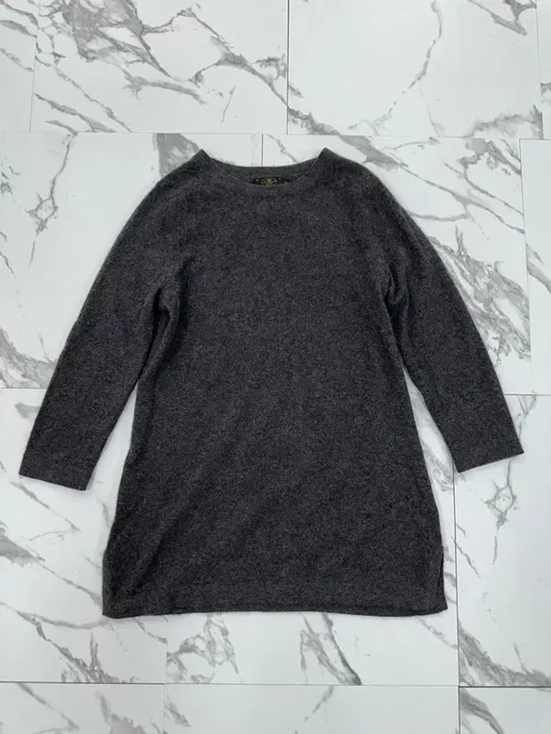 빈티지 캐시미어 100% 그레이 니트 상품이미지1