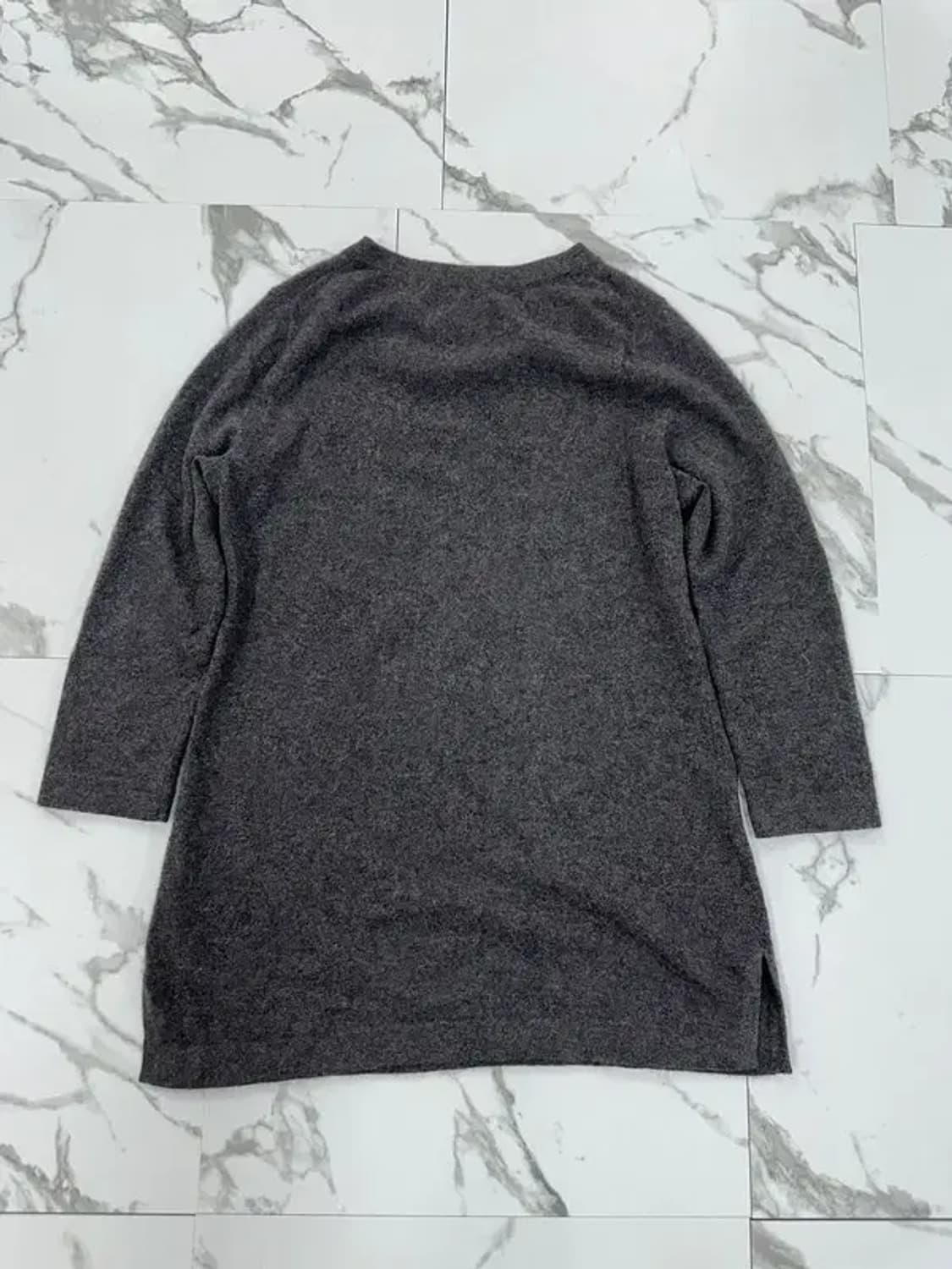 빈티지 캐시미어 100% 그레이 니트 상품이미지2