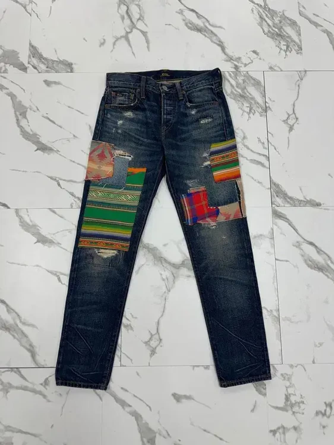 폴로 랄프로렌 패치워크 데님 팬츠 상품이미지1