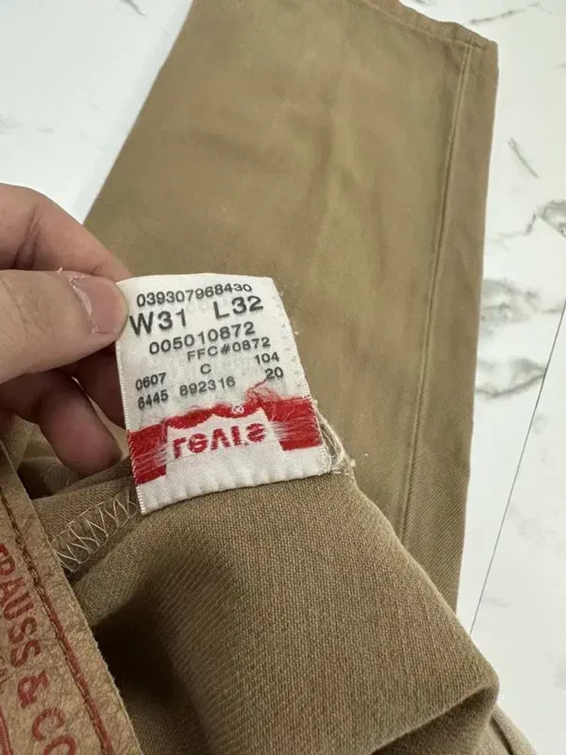 리바이스 501 베이지 팬츠 상품이미지4