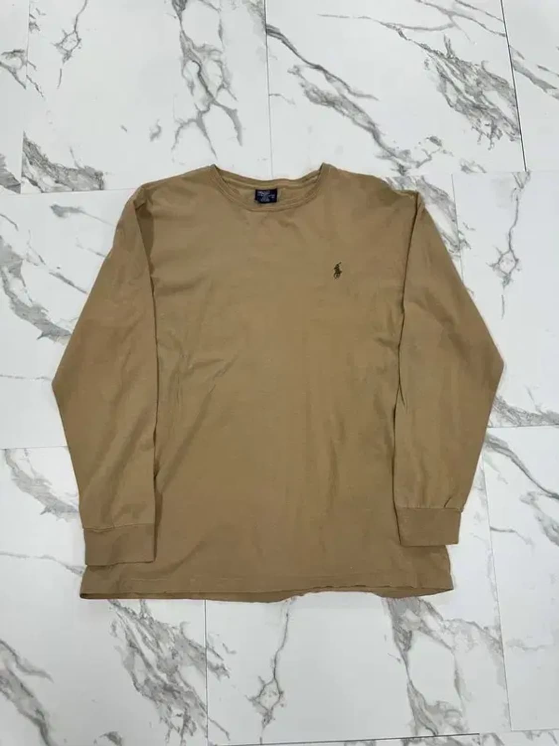 폴로 랄프로렌 베이지 긴팔 티셔츠 상품이미지1