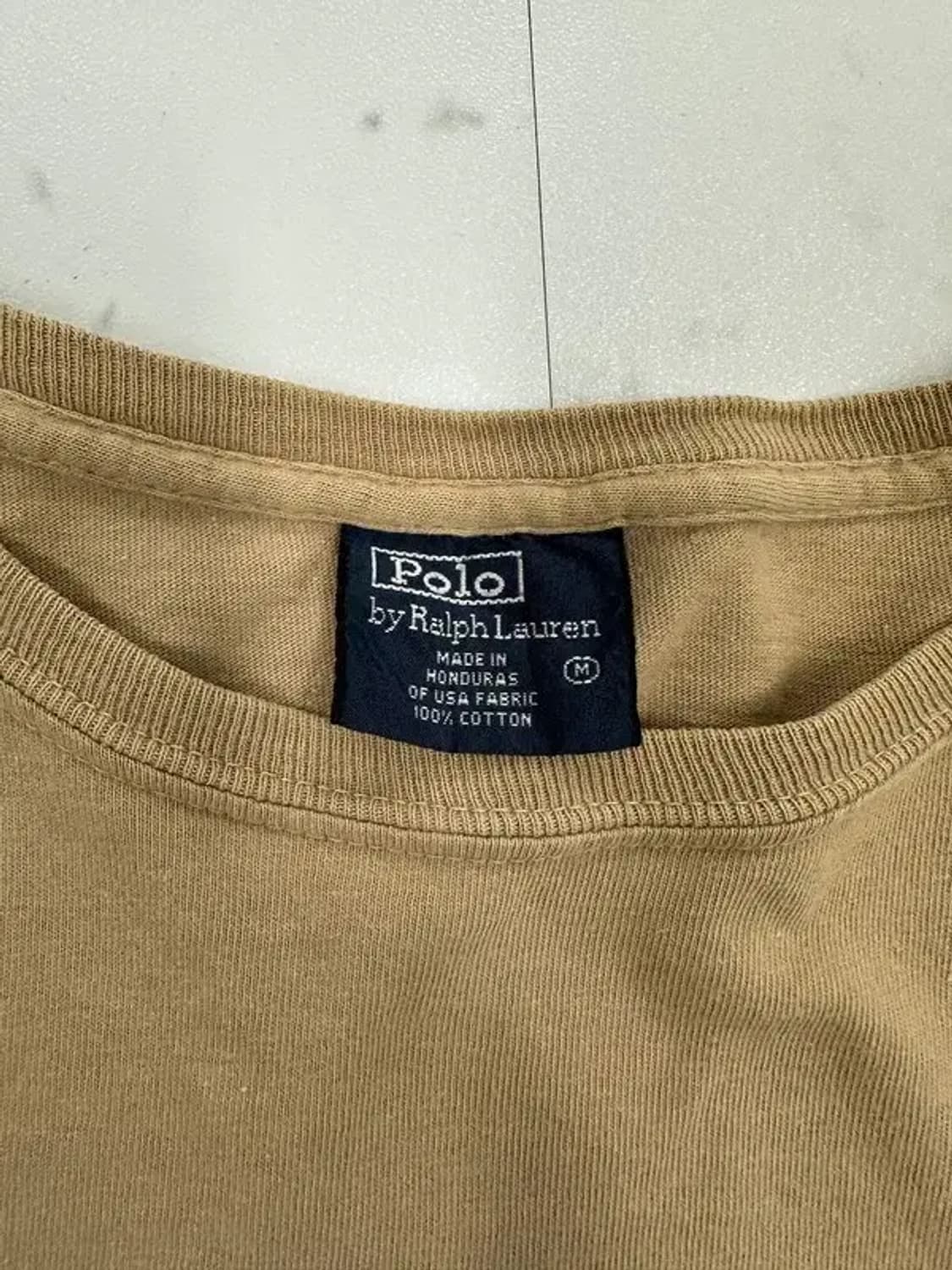 폴로 랄프로렌 베이지 긴팔 티셔츠 상품이미지3