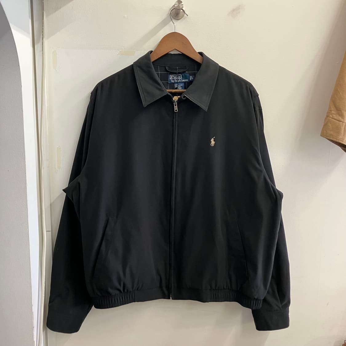 N213 폴로 스윙탑 블루종 자켓 블랙 상품이미지1
