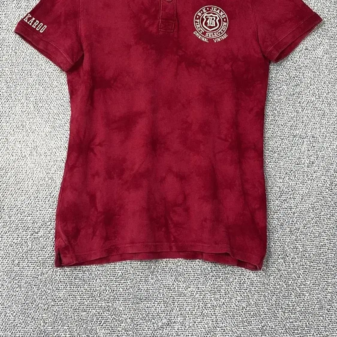 버커루 빈티지 로고 반팔 카라티 M 상품이미지4