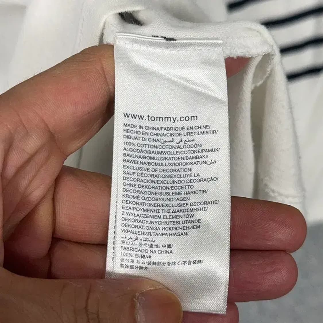 타미힐피거 스트라이프 긴팔티 S 상품이미지4