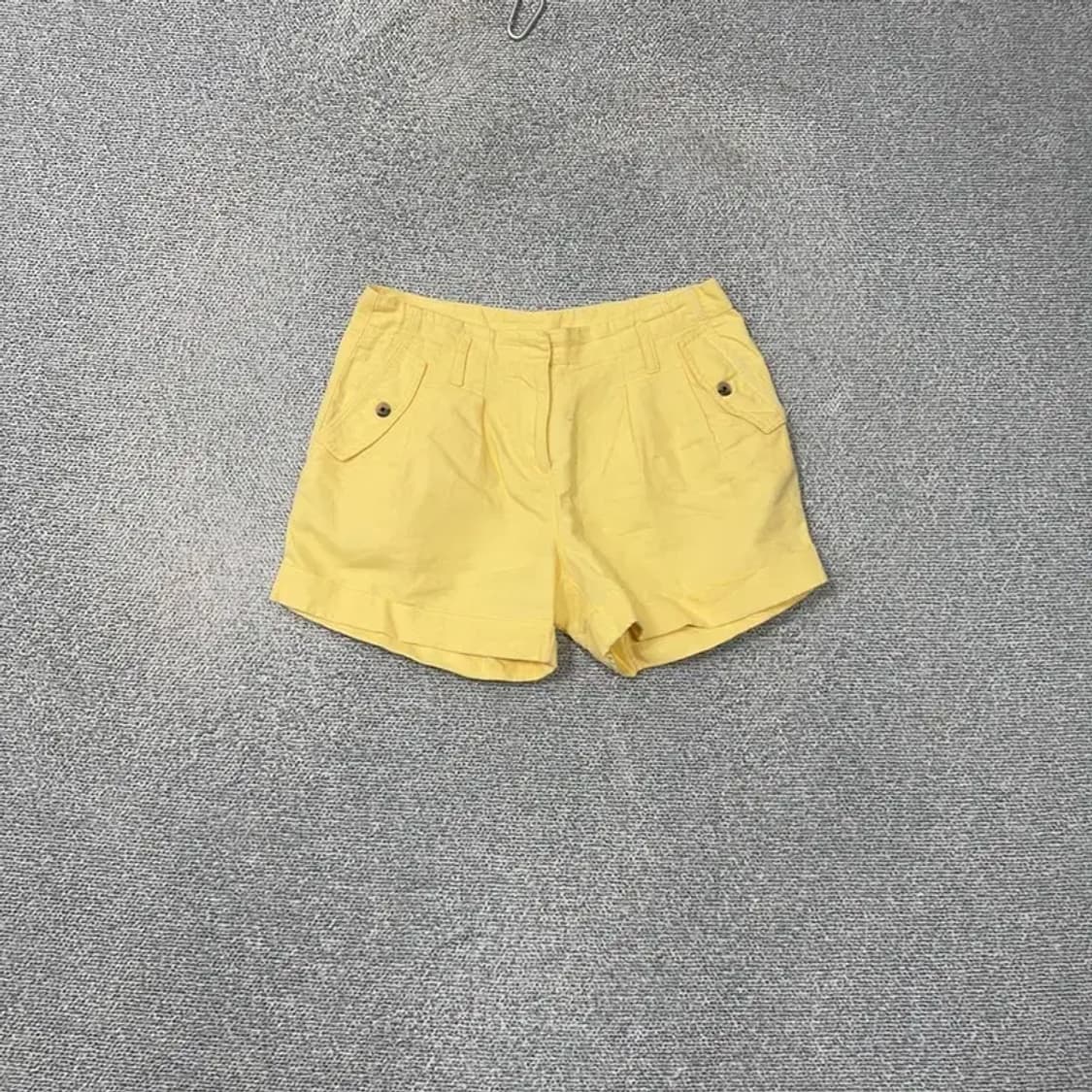 타미힐피거 옐로우 린넨 코튼 반바지 67 상품이미지1
