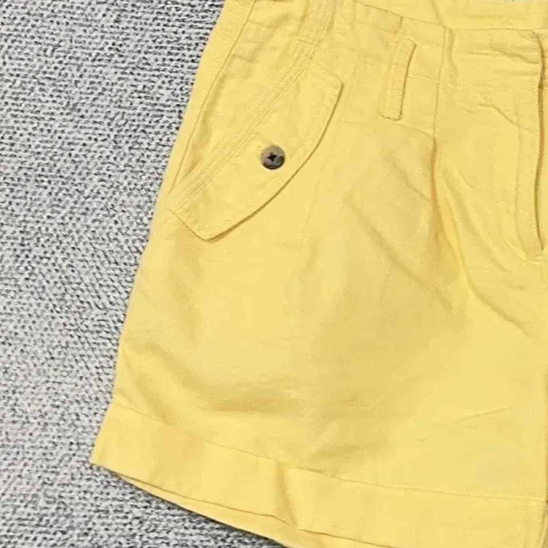 타미힐피거 옐로우 린넨 코튼 반바지 67 상품이미지3