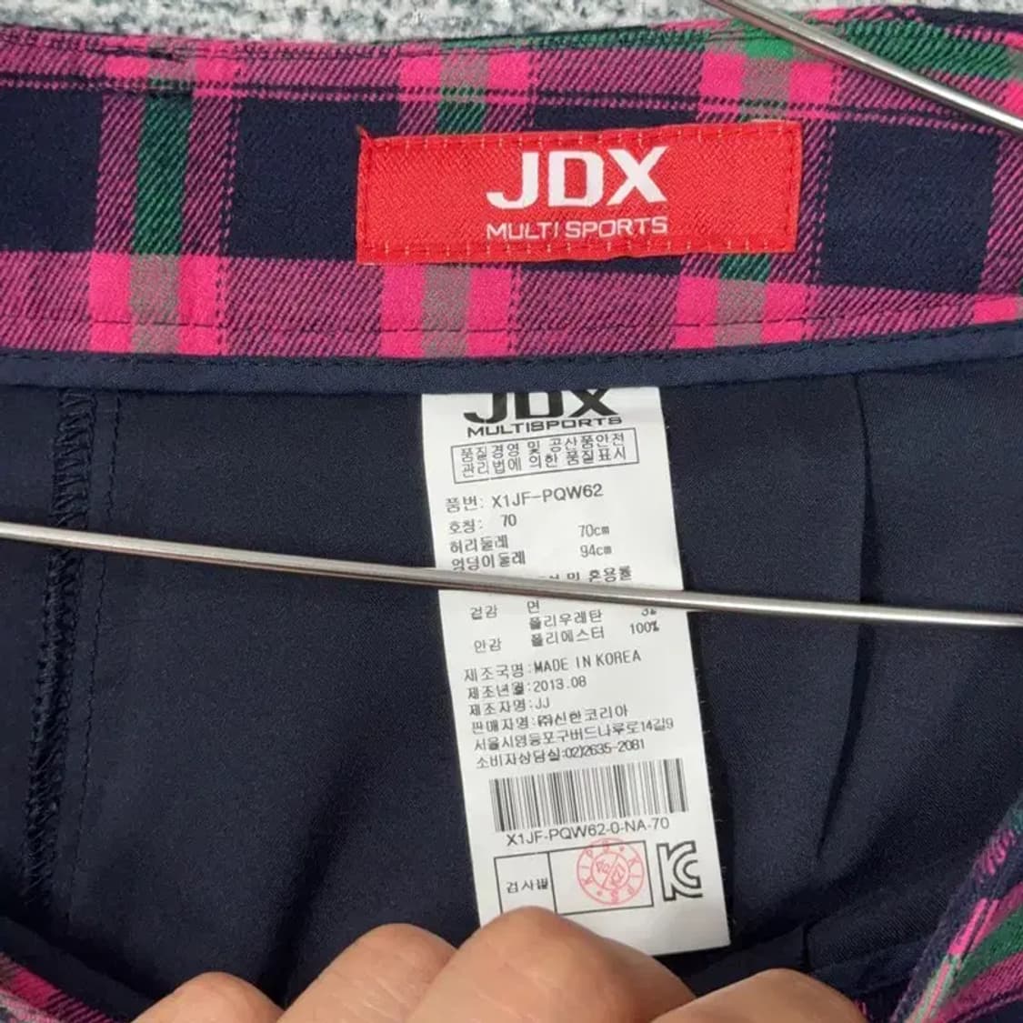 JDX 골프 체크 스커트 70 상품이미지4