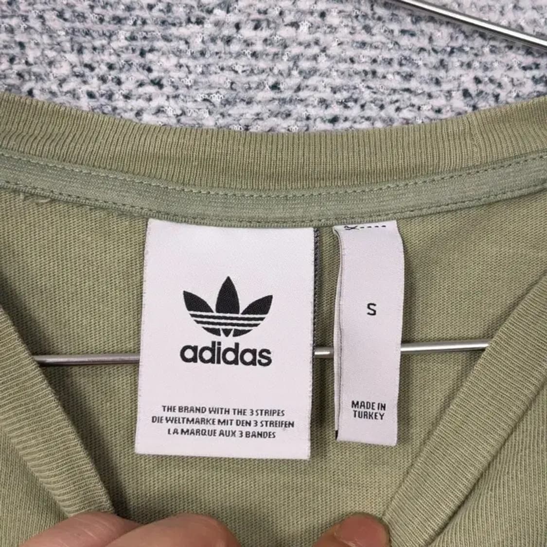 아디다스 프린팅 카키 반팔티 S 상품이미지3