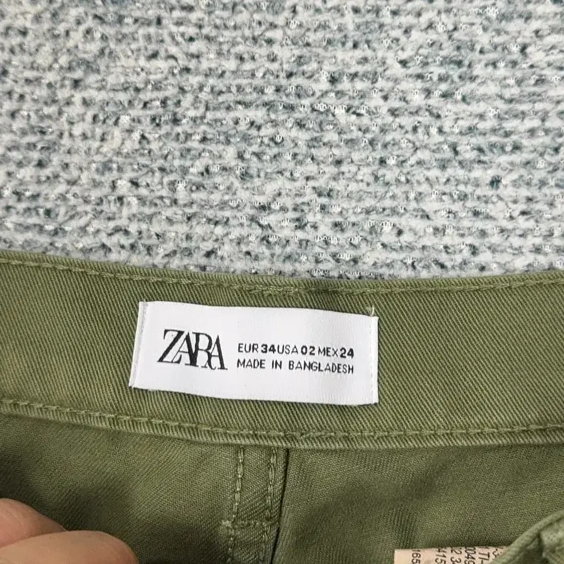 자라 빈티지 카키 카펜더 팬츠 24 상품이미지5