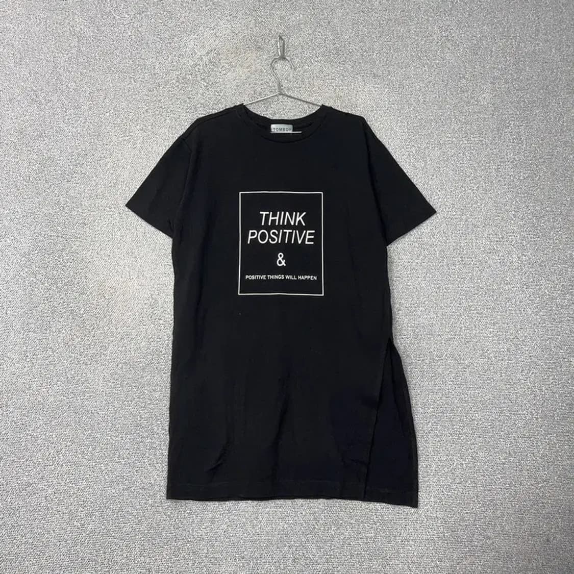 톰보이 프린팅 반팔 원피스 상품이미지1