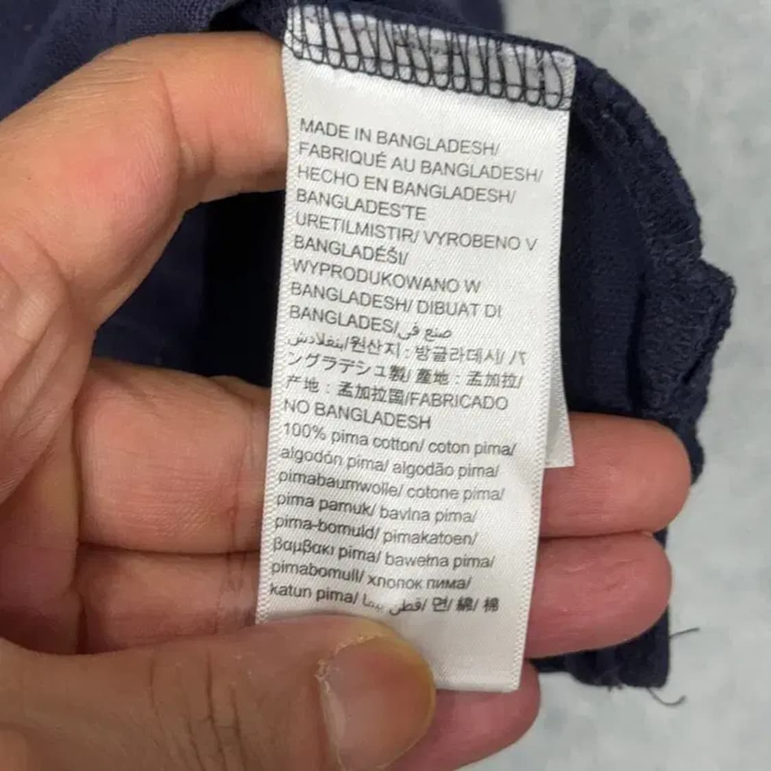 캘빈클라인 네이비 반팔 카라티 M 상품이미지4