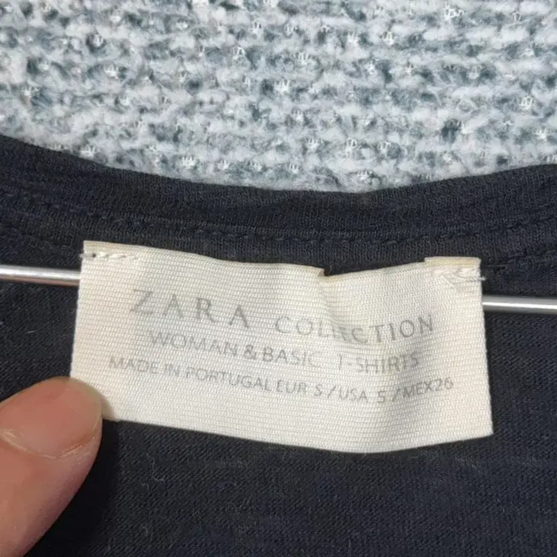 자라 브이넥 숏 반팔티 S 상품이미지5