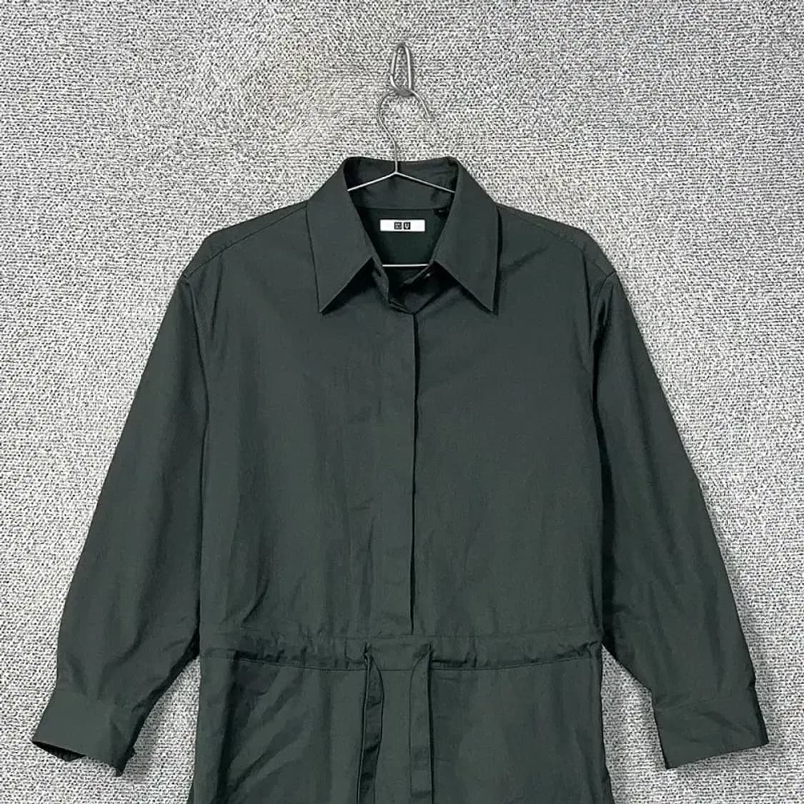 유니클로 U 벨티드 셔츠 원피스 M 상품이미지3