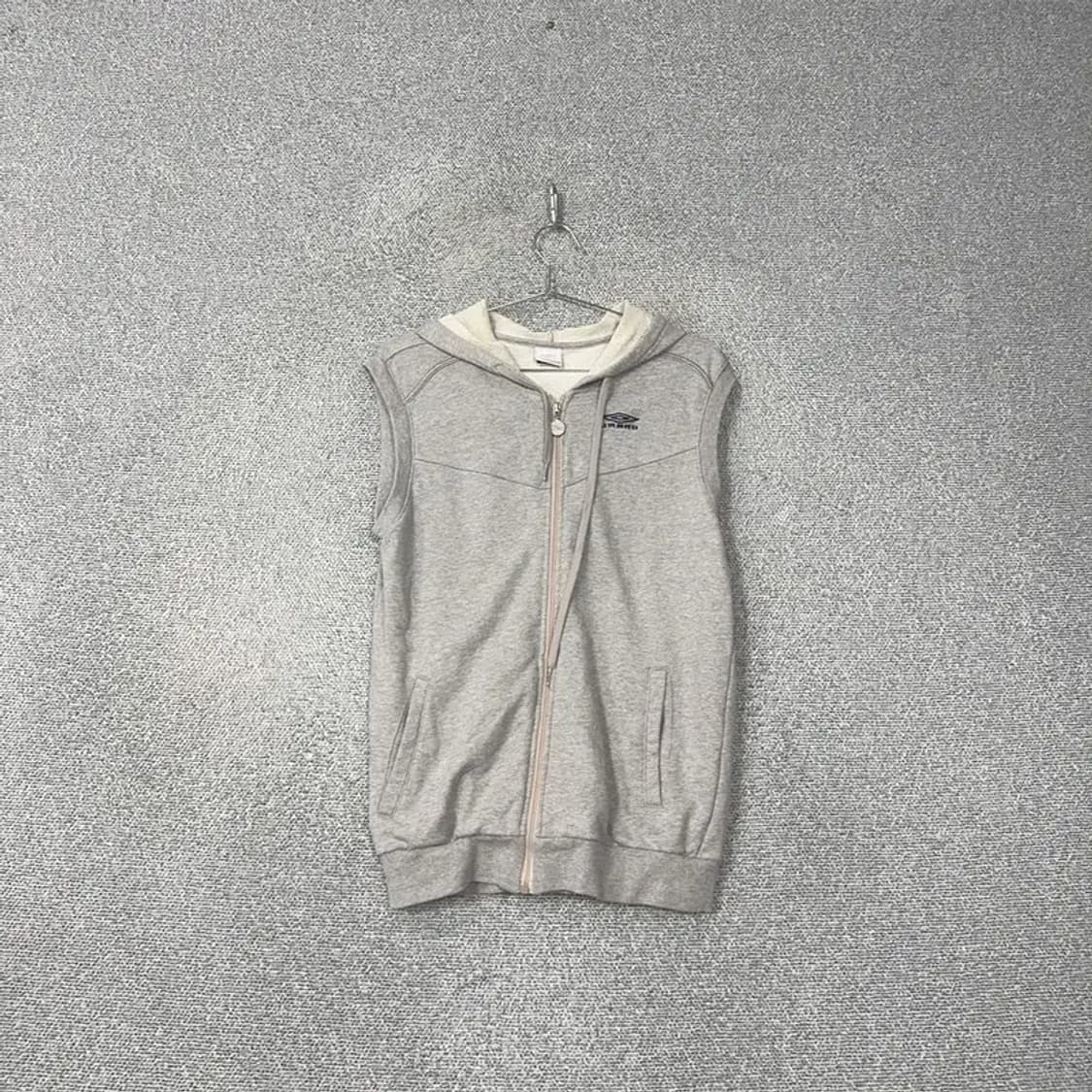 엄브로 로고 후드 집업 조끼 S 상품이미지1