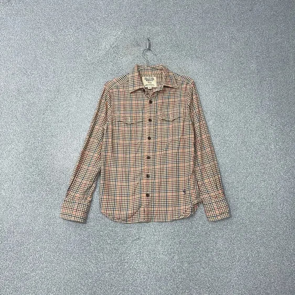 후아유 빈티지 투포켓 체크셔츠 M 상품이미지1