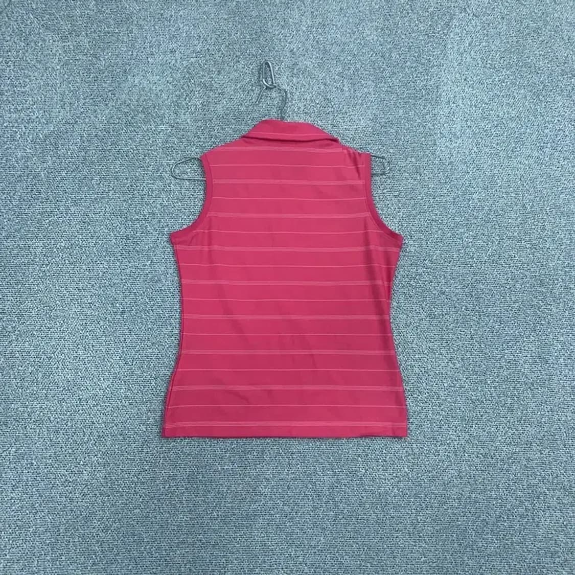 나이키 골프 스트라이프 핑크 카라 나시 M 상품이미지2